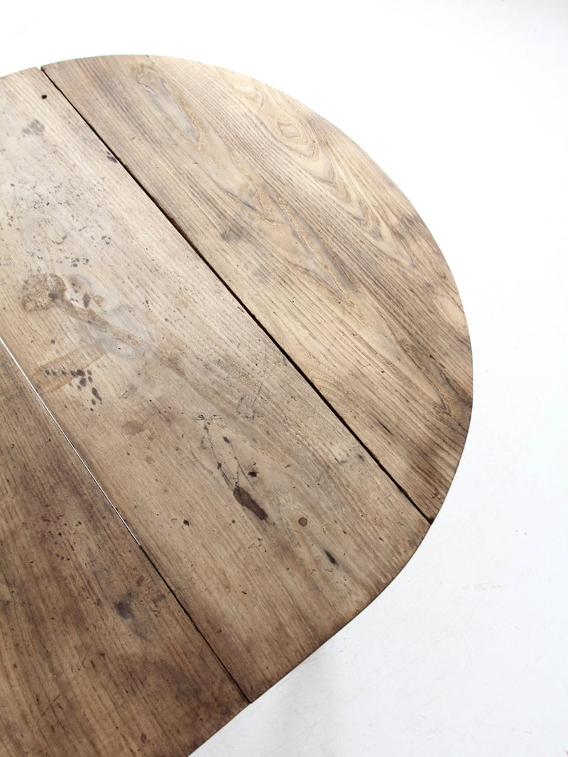 antique drop leaf dining table
