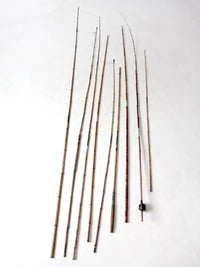 1900s bamboo fly fishing rods collection