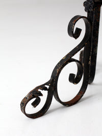 antique Victorian wrought iron plant stand