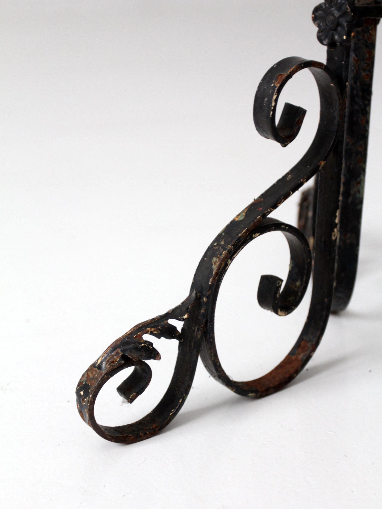 antique Victorian wrought iron plant stand