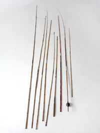 1900s bamboo fly fishing rods collection