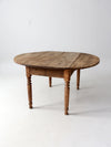antique drop leaf dining table