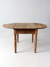 antique drop leaf dining table