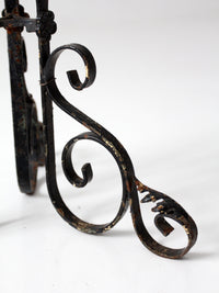 antique Victorian wrought iron plant stand