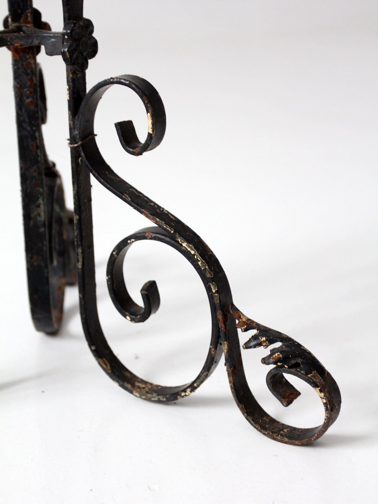 antique Victorian wrought iron plant stand
