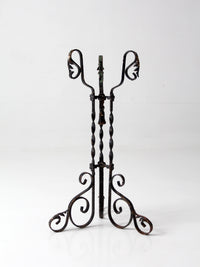 antique Victorian wrought iron plant stand