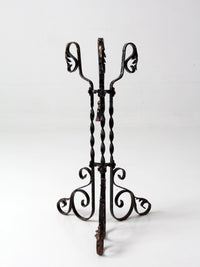 antique Victorian wrought iron plant stand