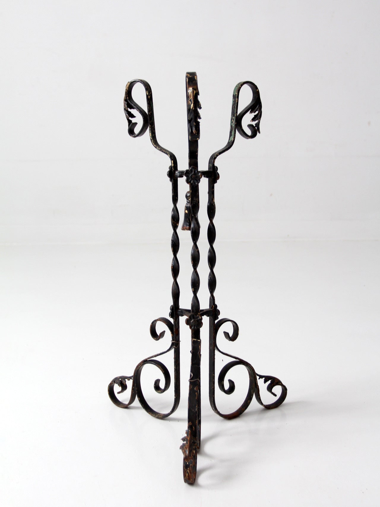 antique Victorian wrought iron plant stand