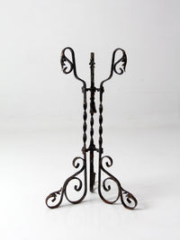 antique Victorian wrought iron plant stand