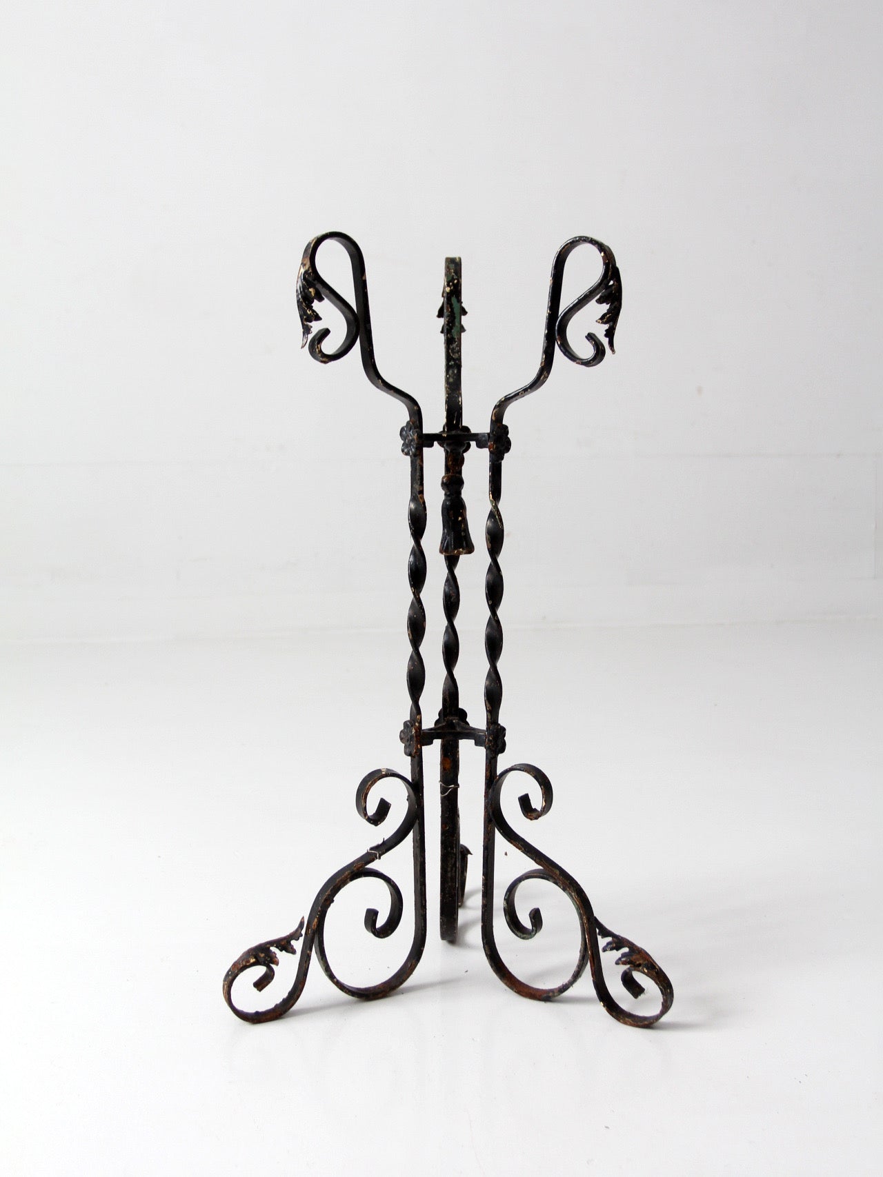 antique Victorian wrought iron plant stand