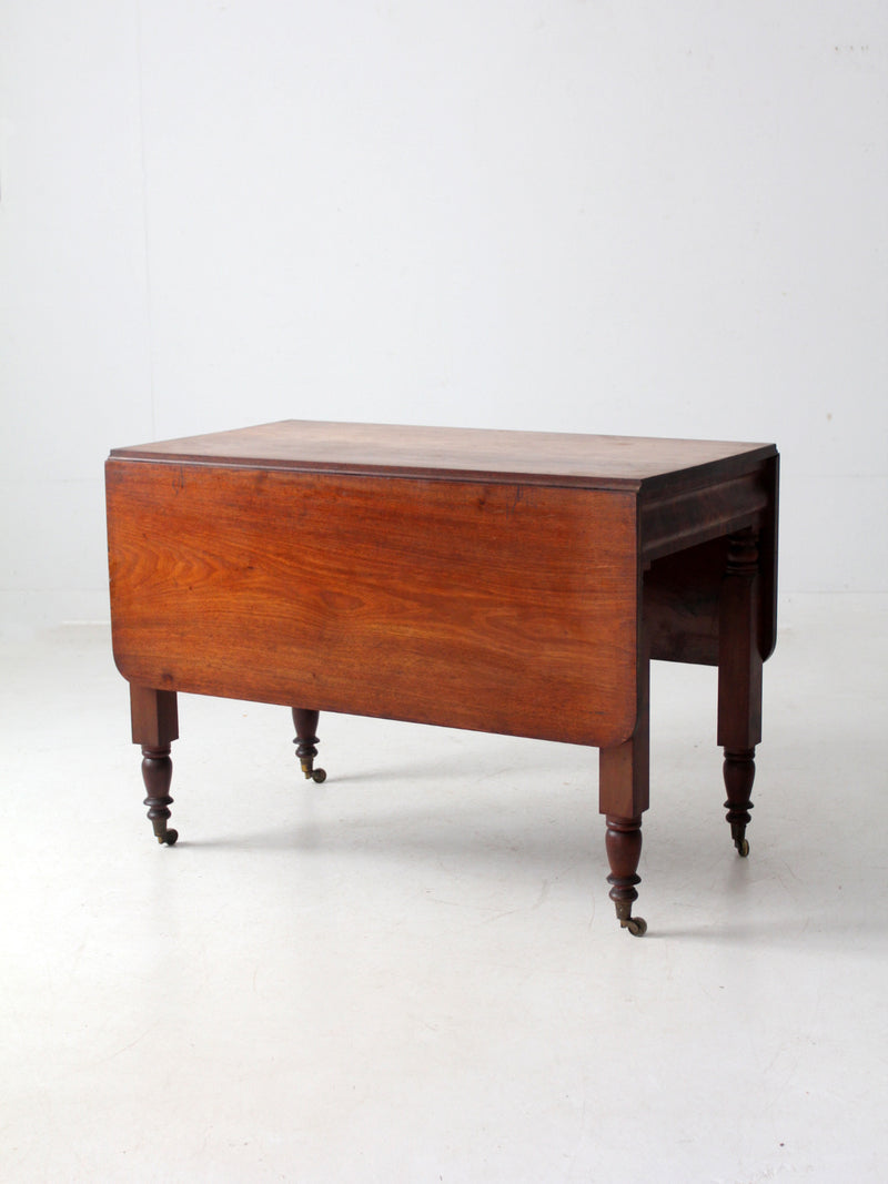 antique mahogany drop leaf table