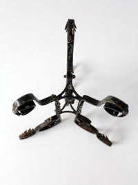 antique Victorian wrought iron plant stand