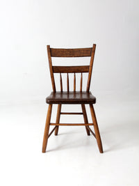 antique plank seat chair