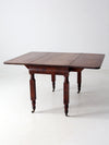 antique mahogany drop leaf table
