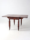 antique mahogany drop leaf table