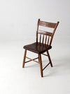 antique plank seat chair