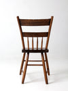 antique plank seat chair