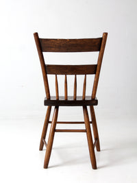 antique plank seat chair