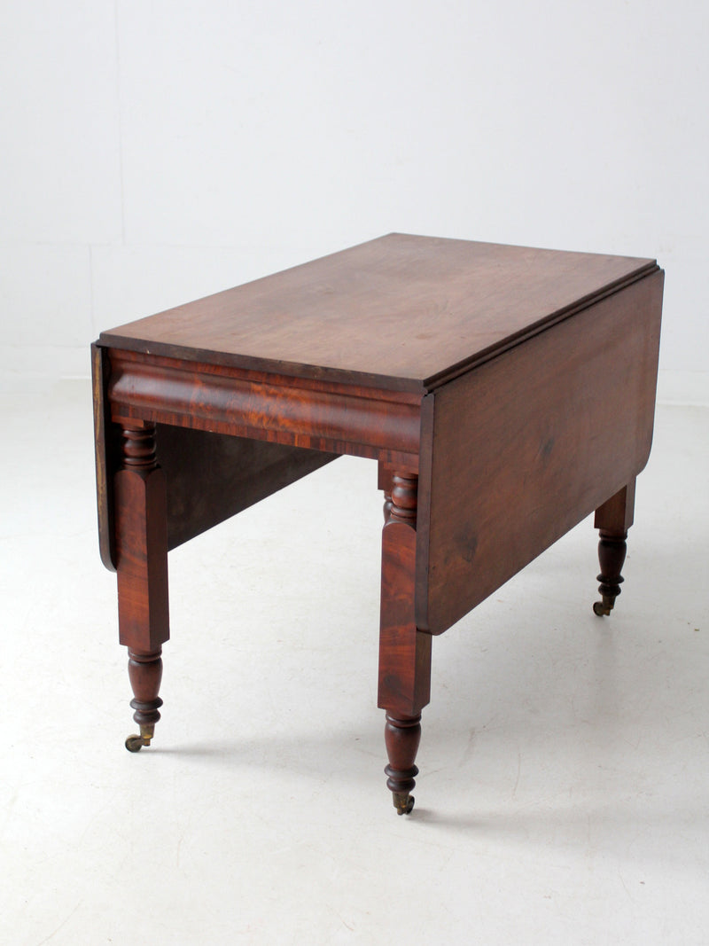 antique mahogany drop leaf table