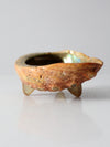mid century abalone shell footed bowl