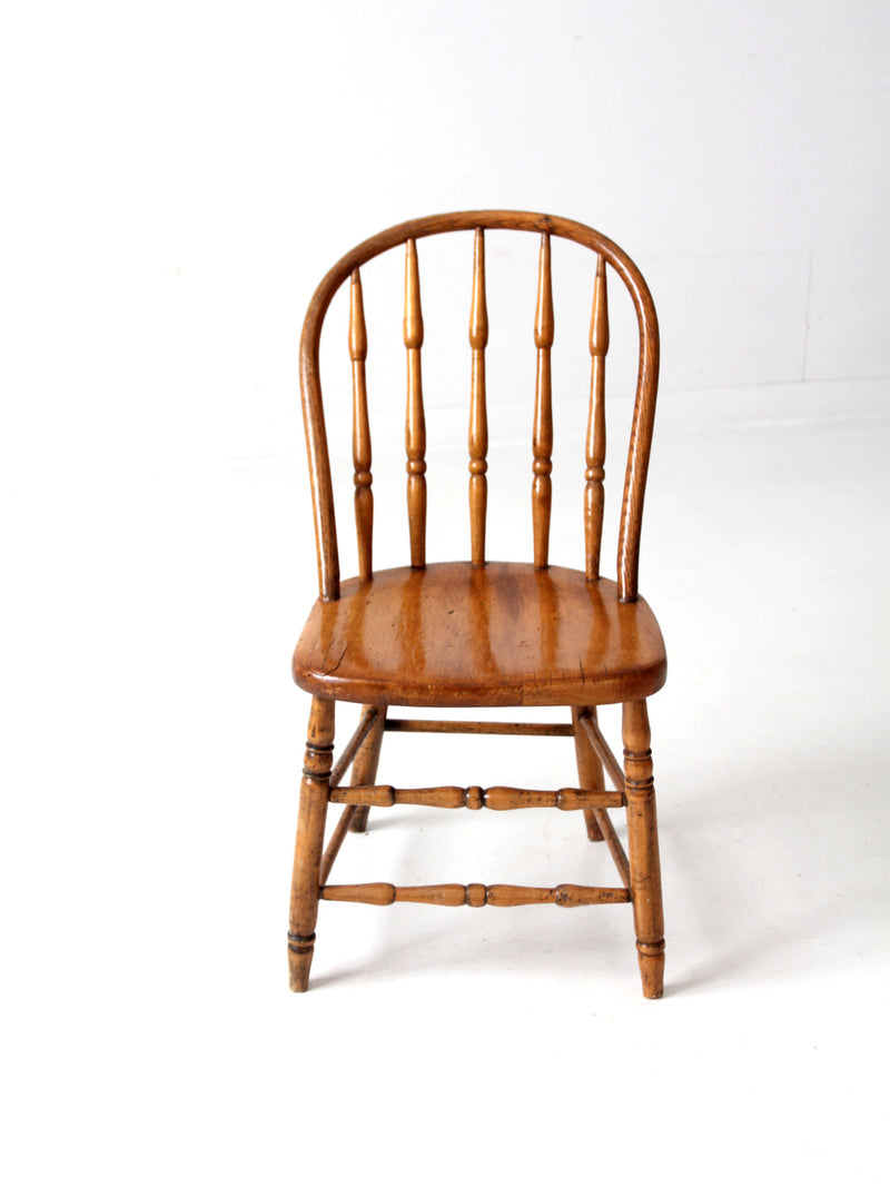 antique spindle back chair