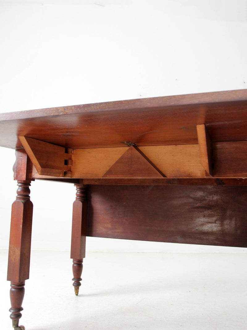 antique mahogany drop leaf table