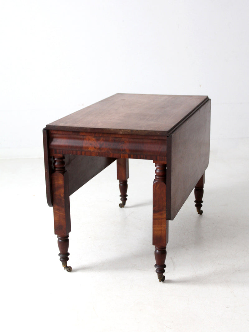 antique mahogany drop leaf table