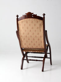 Eastlake Victorian tapestry folding chair