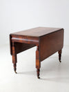 antique mahogany drop leaf table