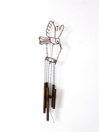 vintage folk art bird wind chime