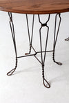 antique twisted iron bistro table set