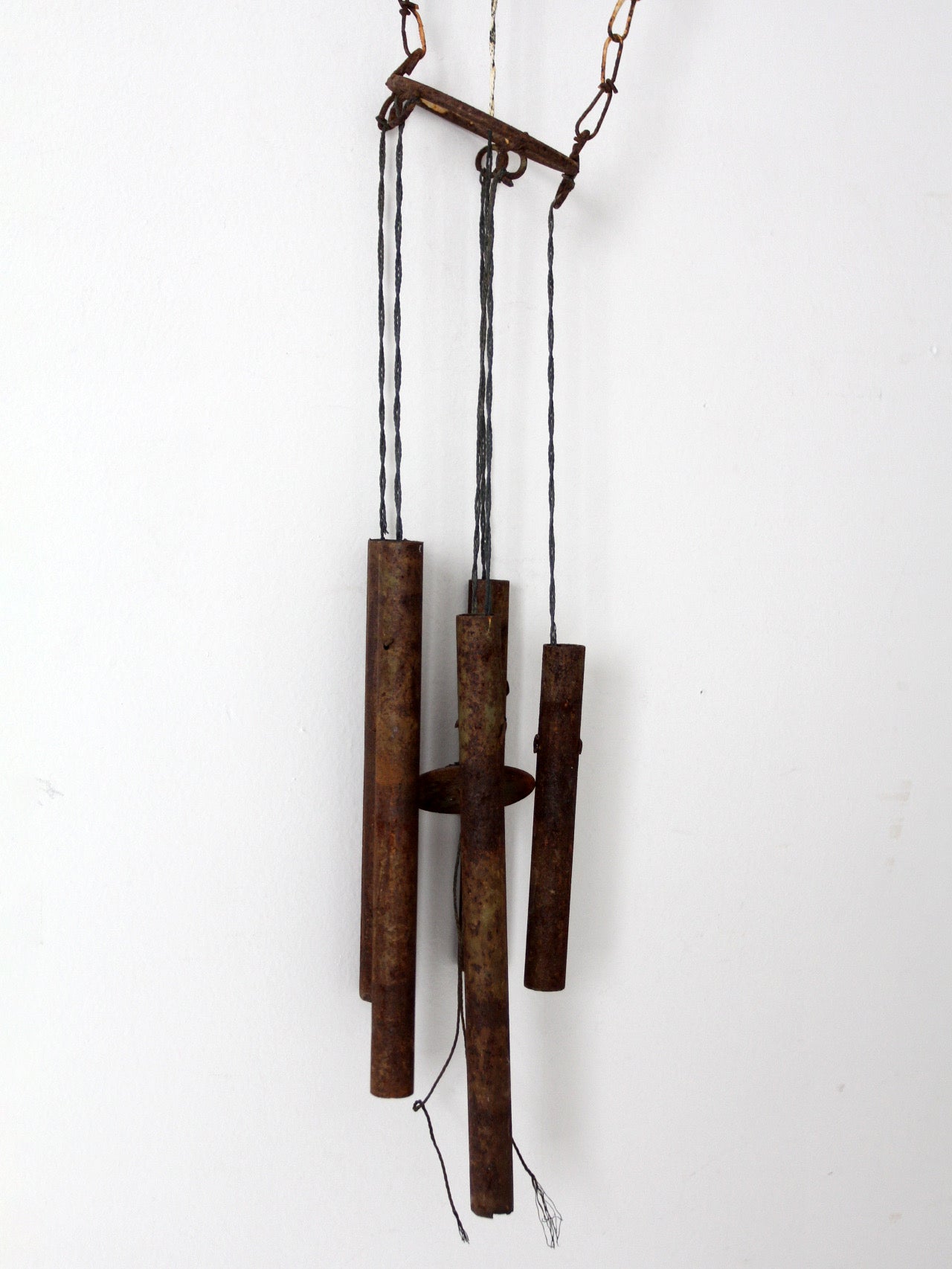 vintage folk art bird wind chime