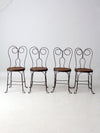antique twisted iron bistro table set