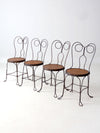 antique twisted iron bistro table set