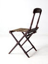 antique 1800s military folding camp chair