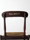 antique 1800s military folding camp chair