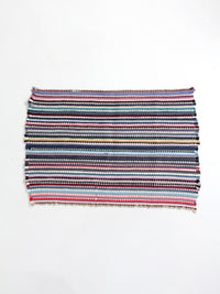 vintage handwoven rag rug