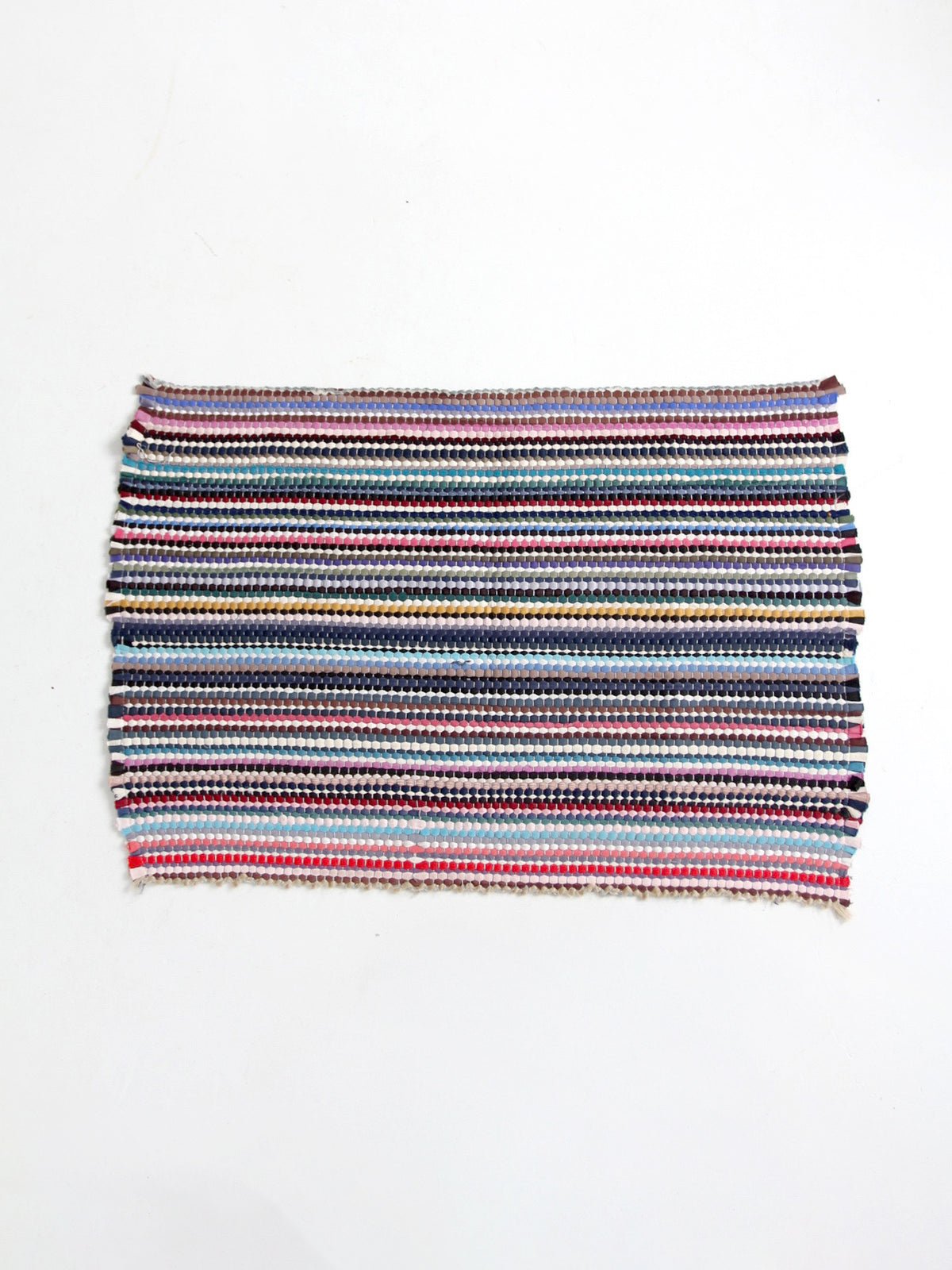 vintage handwoven rag rug