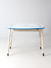 vintage 1930s drop leaf enamel top kitchen table