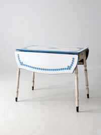 vintage 1930s drop leaf enamel top kitchen table