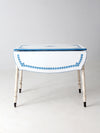 vintage 1930s drop leaf enamel top kitchen table