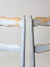 antique painted caned chairs pair