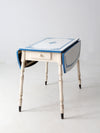 vintage 1930s drop leaf enamel top kitchen table