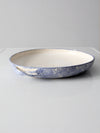 vintage studio pottery shallow bowl