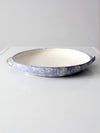 vintage studio pottery shallow bowl
