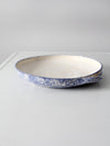 vintage studio pottery shallow bowl