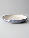 vintage studio pottery shallow bowl
