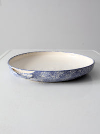 vintage studio pottery shallow bowl