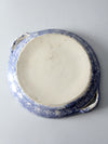 vintage studio pottery shallow bowl
