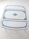 vintage 1930s drop leaf enamel top kitchen table